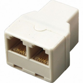 Двойник телефонный REXANT UTP RJ-14(6P4C) (гнездо - 2 гнезда) Двойник телефонный REXANT UTP RJ-14(6P4C) (гнездо - 2 гнезда)