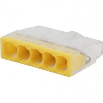 Экспресс-клемма REXANT СМК 2273-205, 5-проводная 0.5-2.5 мм², прозрачная, блистер (20 шт./уп.) Экспресс-клемма REXANT СМК 2273-205, 5-проводная 0.5-2.5 мм², прозрачная, блистер (20 шт./уп.)