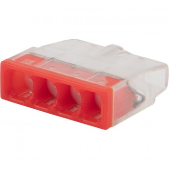 Экспресс-клемма с пастой REXANT СМК 2273-244, 4-проводная 0.5-2.5 мм², прозрачная (100 шт./уп.) Экспресс-клемма с пастой REXANT СМК 2273-244, 4-проводная 0.5-2.5 мм², прозрачная (100 шт./уп.)