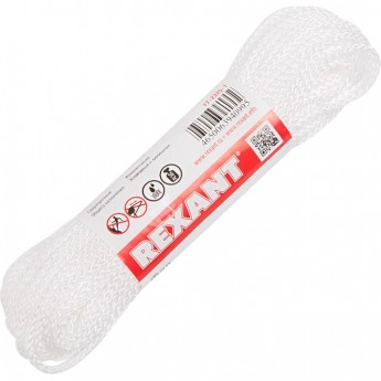 Фал плетеный REXANT 3 мм 25 м белый Фал плетеный REXANT 3 мм 25 м белый