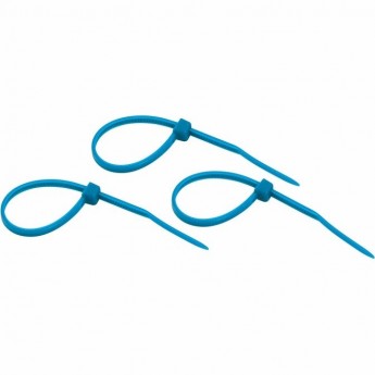 Хомут-стяжка нейлоновая REXANT 100x2,5мм, синяя (25 шт/уп) Хомут-стяжка нейлоновая REXANT 100x2,5мм, синяя (25 шт/уп)