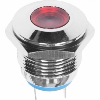 Индикатор металл REXANT LED 16 12В подсветка красная Индикатор металл REXANT LED 16 12В подсветка красная