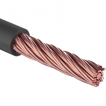 Кабель питания REXANT силовой 1х10 мм², черный, ø7,5 мм, 50 м Кабель питания REXANT силовой 1х10 мм², черный, ø7,5 мм, 50 м