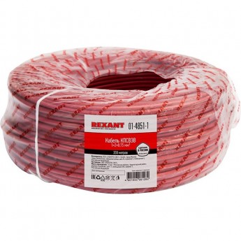 Кабель REXANT КПСВЭВ 1x2x0.75 мм² для пожарной сигнализации 200м Кабель REXANT КПСВЭВ 1x2x0.75 мм² для пожарной сигнализации 200м