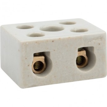 Клемма керамическая REXANT КВ 12 мм² винтовая с крепежным отверстием, 50 шт. Клемма керамическая REXANT КВ 12 мм² винтовая с крепежным отверстием, 50 шт.