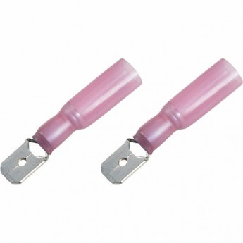 Клемма плоская REXANT РПИ-П-Т 1.5-(6.3) 0.5-1.5 мм² изолированная термоусаживаемая красный Клемма плоская REXANT РПИ-П-Т 1.5-(6.3) 0.5-1.5 мм² изолированная термоусаживаемая красный