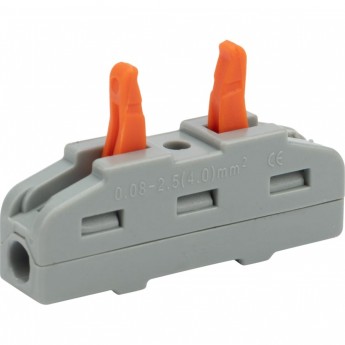 Клемма REXANT СМК 222-421 проходная 1 полюс (0,08-4 мм²), серая (5 шт./уп.) Клемма REXANT СМК 222-421 проходная 1 полюс (0,08-4 мм²), серая (5 шт./уп.)