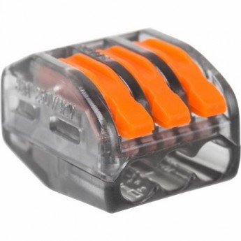 Клемма универсальная REXANT СМК 222-413, 3-проводная прозрачная, 5 шт. Клемма универсальная REXANT СМК 222-413, 3-проводная прозрачная, 5 шт.