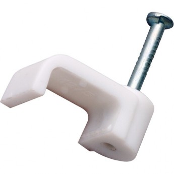 Крепеж кабеля REXANT плоский 5 х 2 мм, белый (упак. 50 шт) Крепеж кабеля REXANT плоский 5 х 2 мм, белый (упак. 50 шт)