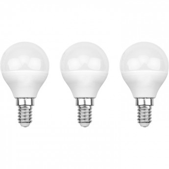 Лампа светодиодная REXANT GL 7.5 Вт E14 2700 K, 3 шт. Лампа светодиодная REXANT GL 7.5 Вт E14 2700 K, 3 шт.