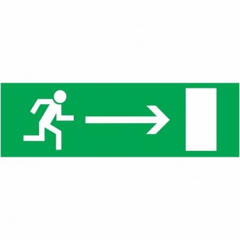 Наклейка эвакуационный знак REXANT НАПРАВЛЕНИЕ К ЭВАКУАЦИОННОМУ ВЫХОДУ НАПРАВО 150х300 мм Наклейка эвакуационный знак REXANT НАПРАВЛЕНИЕ К ЭВАКУАЦИОННОМУ ВЫХОДУ НАПРАВО 150х300 мм