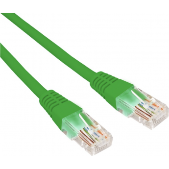 Патч-корд REXANT U/UTP 5e, RJ45-RJ45, неэкранированный, 26AWG, LSZH, зеленый, 3 м