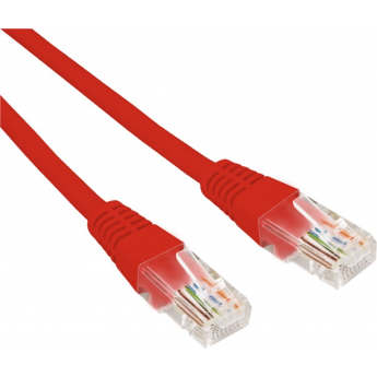 Патч-корд REXANT U/UTP 6, RJ45-RJ45, неэкранированный, 26AWG, LSZH, красный, 5 м