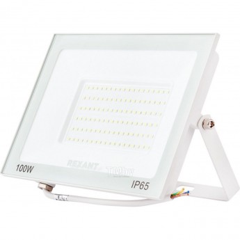 Прожектор светодиодный REXANT СДО 100Вт 8000Лм 5000K нейтральный свет, белый корпус Прожектор светодиодный REXANT СДО 100Вт 8000Лм 5000K нейтральный свет, белый корпус