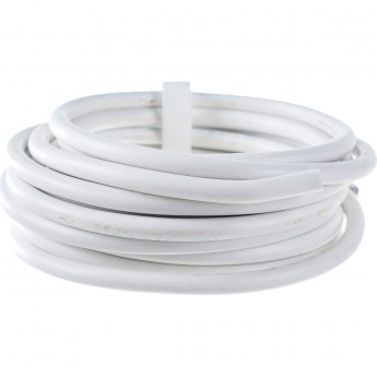 Провод REXANT ПВС 2x1.5 мм² соединительный белый 5 м Провод REXANT ПВС 2x1.5 мм² соединительный белый 5 м