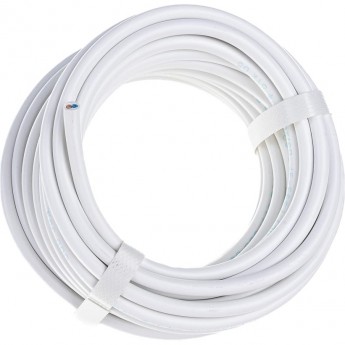Провод соединительный REXANT ПВС 2x1,0 мм², белый, длина 10 метров, ГОСТ 7399-97 Провод соединительный REXANT ПВС 2x1,0 мм², белый, длина 10 метров, ГОСТ 7399-97