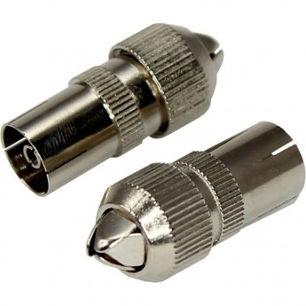 Разъем REXANT FD-2420 гнездо TV без пайки металл