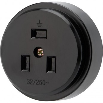 Розетка РШ REXANT 32 А 2Р+РЕ (ОУ) для электрической плиты черная Розетка РШ REXANT 32 А 2Р+РЕ (ОУ) для электрической плиты черная