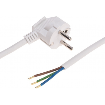 Шнур электрический REXANT с вилкой ПВС 3х1,5 мм2 3м, белый
