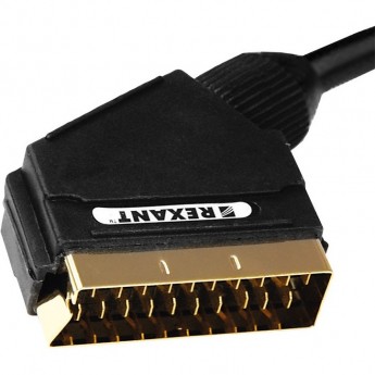 Шнур REXANT SCART - SCART (21 Pin) gold 3 м Шнур REXANT SCART - SCART (21 Pin) gold 3 м
