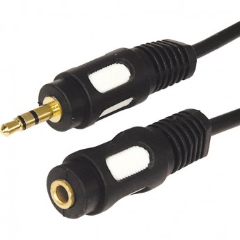 Шнур REXANT стерео 3.5 мм гнездо - стерео 3.5 мм штекер 7 м gold Шнур REXANT стерео 3.5 мм гнездо - стерео 3.5 мм штекер 7 м gold