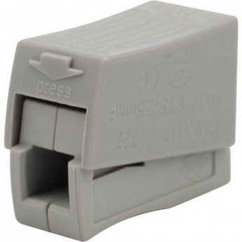 Строительно-монтажная клемма REXANT СМК 224-112 для светильника на 2 проводника белая, 100 шт. Строительно-монтажная клемма REXANT СМК 224-112 для светильника на 2 проводника белая, 100 шт.