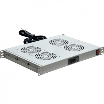 Вентиляторный модуль REXANT 19" с термостатом 1U с 4-мя вентиляторами