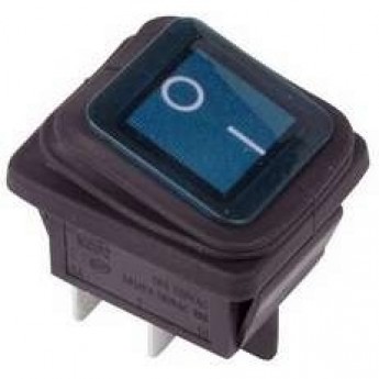 Выключатель клавишный REXANT RWB-507 синий с подсветкой влагозащита Выключатель клавишный REXANT RWB-507 синий с подсветкой влагозащита