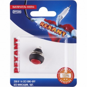 Выключатель-кнопка REXANT MICRO PBS-33В б/фикс красная, в упаковке 1шт. Выключатель-кнопка REXANT MICRO PBS-33В б/фикс красная, в упаковке 1шт.